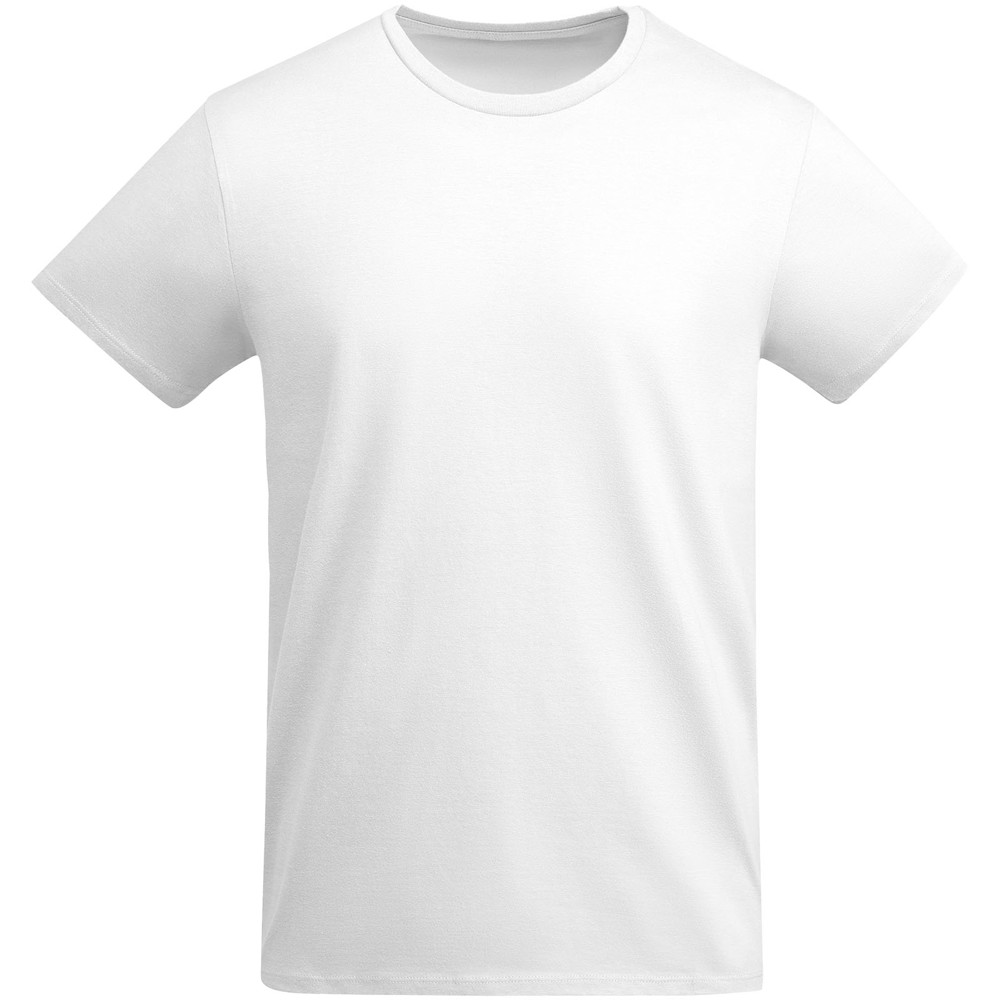 Breda 175 g/m² biologisch katoenen herenshirt met korte mouwen - Wit