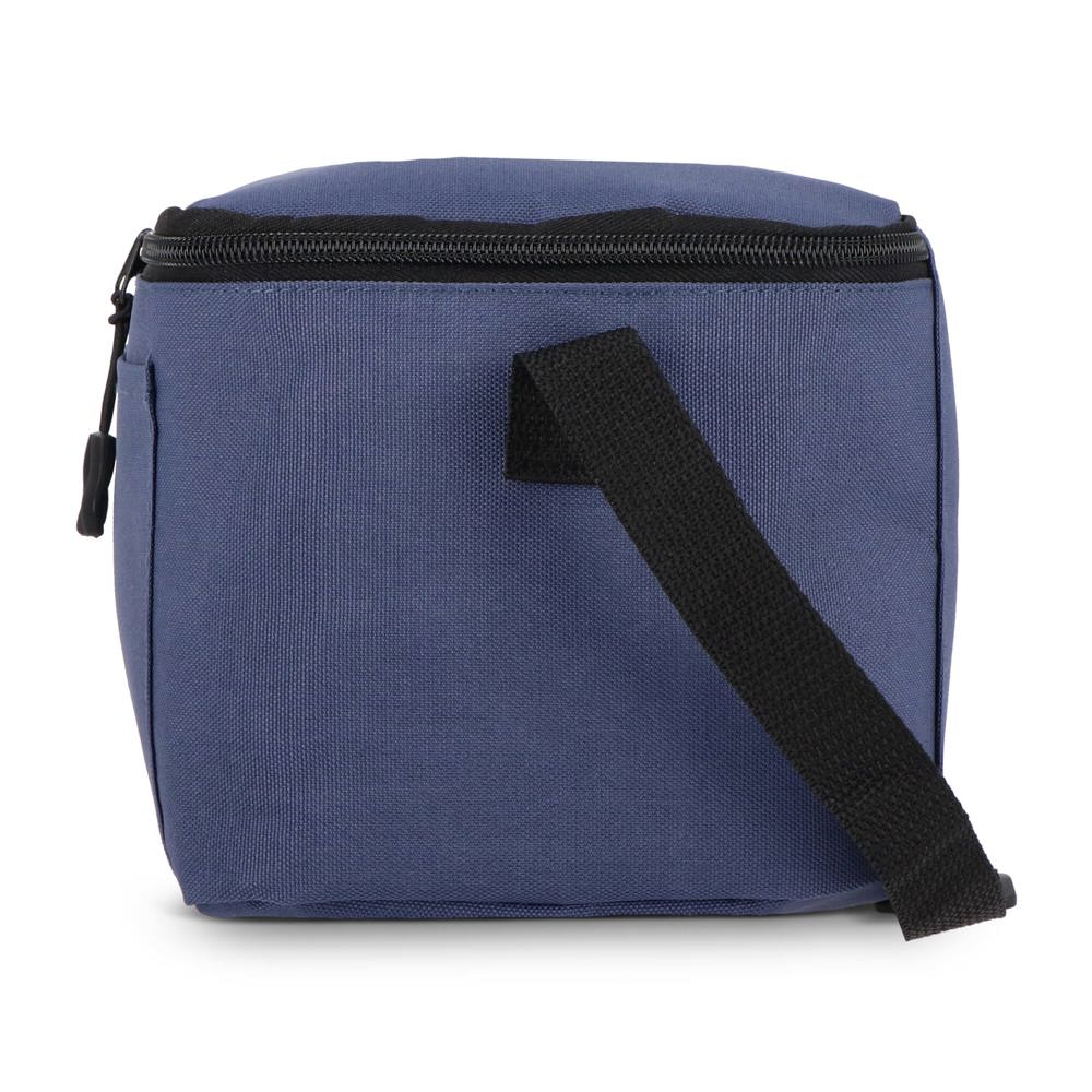 600D gerecycled PET koeltas voor 6 blikjes 25 x 14.5 x 15.5 cm 5 L
