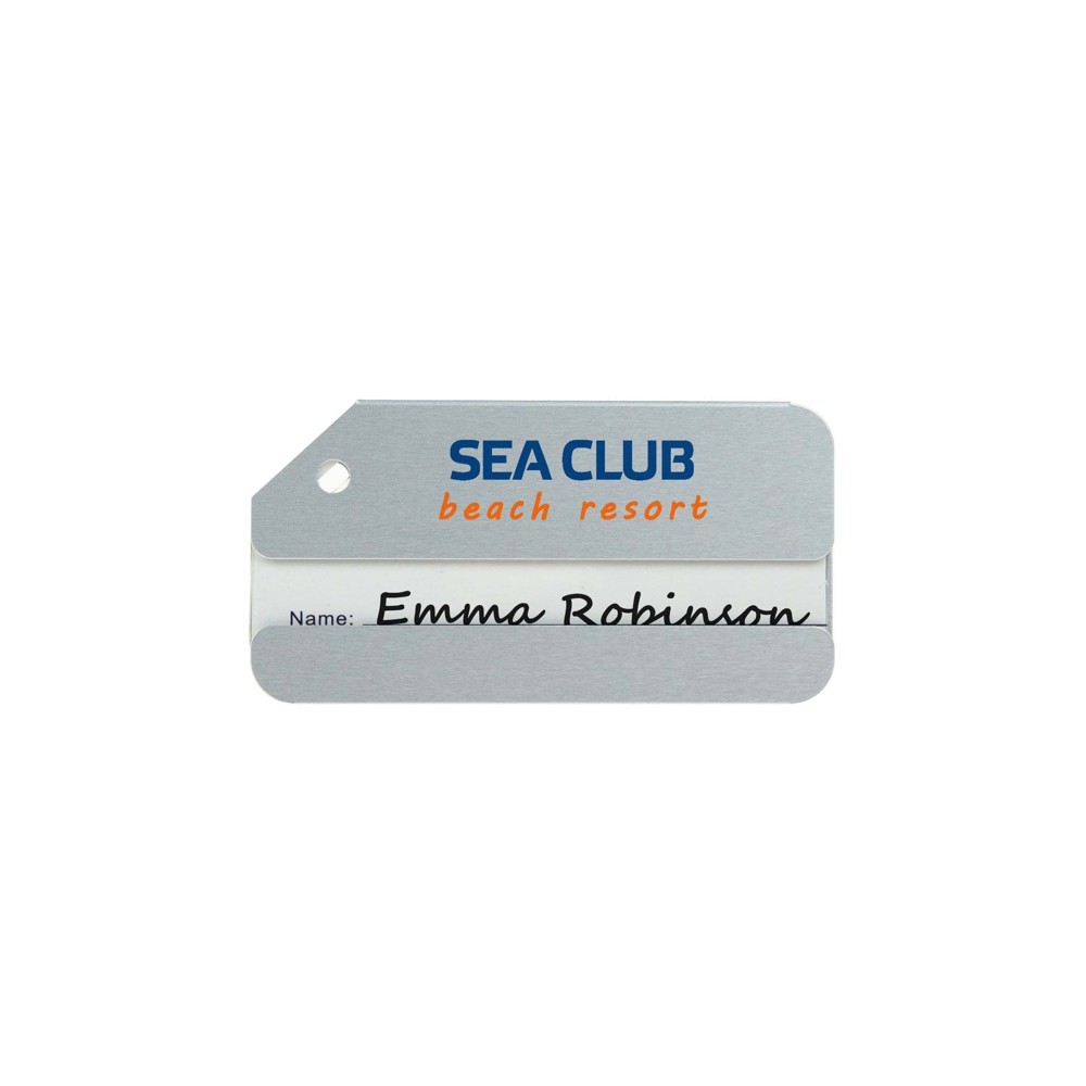 Luggage Tag Aluminium- Zilver
