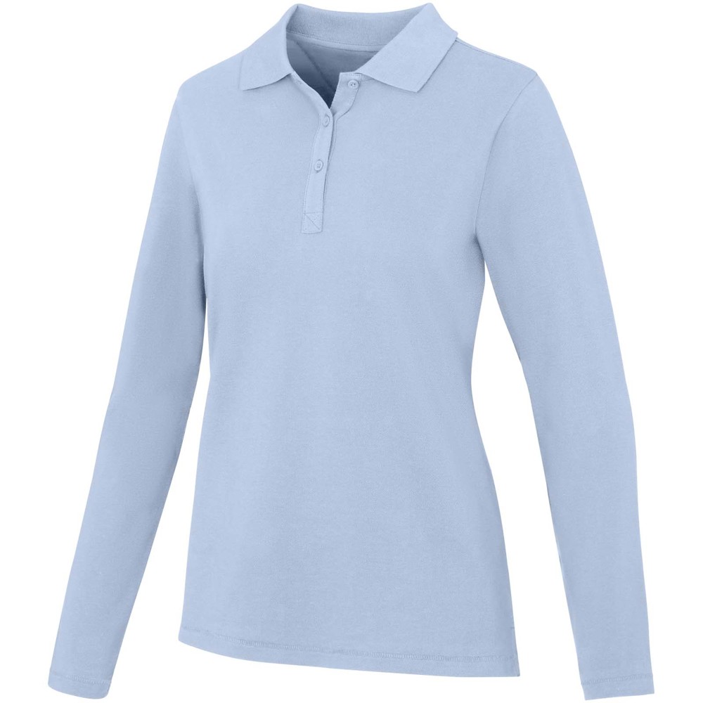Calgary 180 g/m² damespolo met lange mouwen - Mistblauw