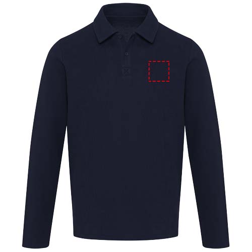 Apollo 245 g/m² uniseks poloshirt met lange mouwen