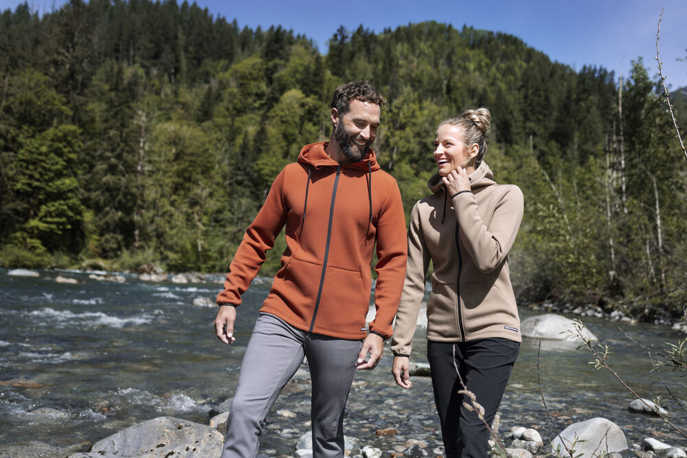 Cutter & Buck - Pemberton Hood FZ Dames Khaki XS