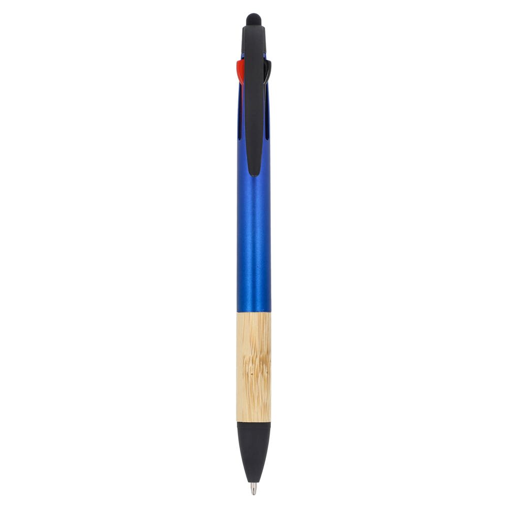 3-kleuren pen met bamboe grip
