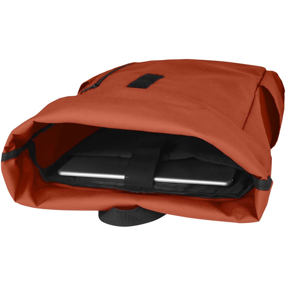 Byron 15,6" rugzak van GRS RPET met opgerolde bovenkant 18 L