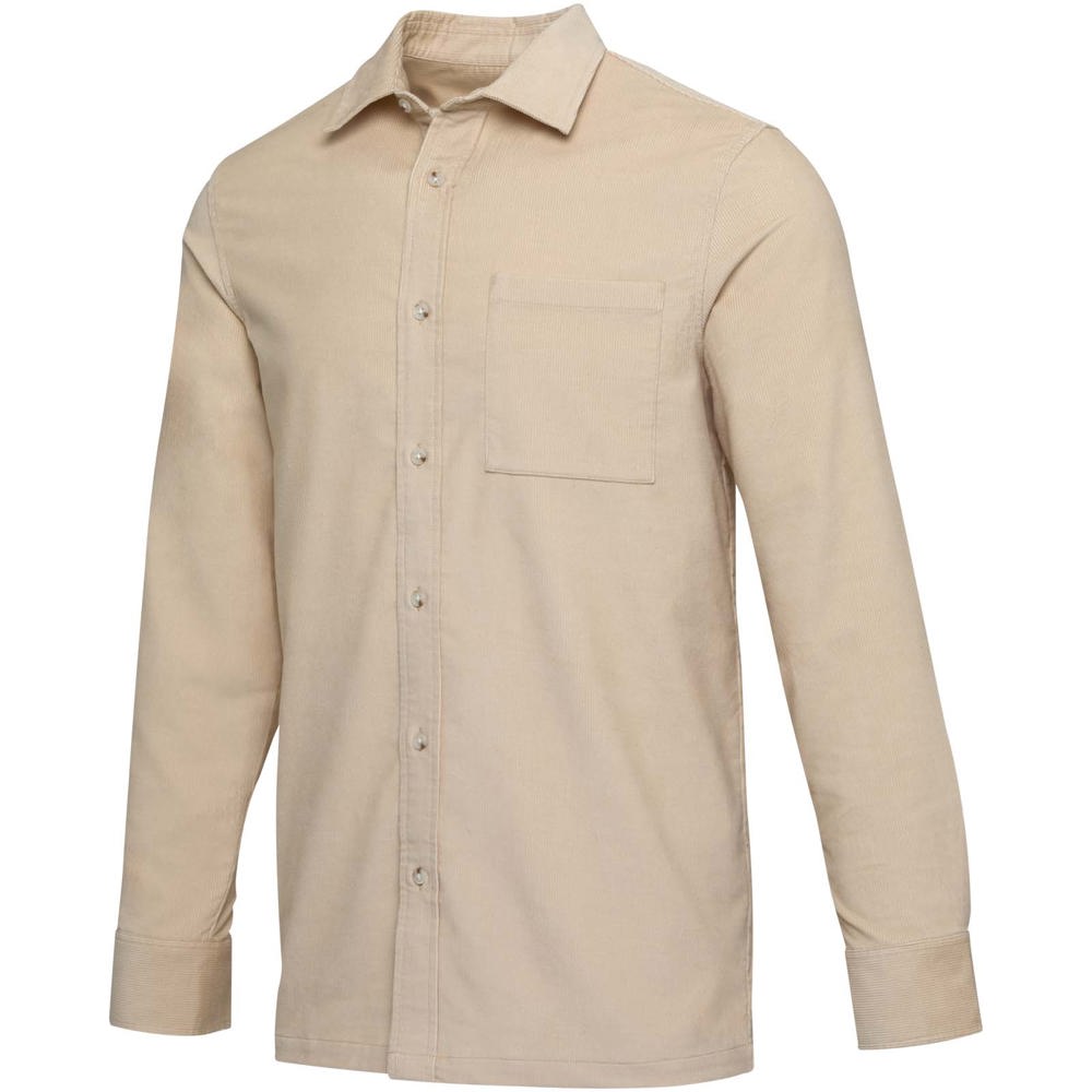 Alum 252 g/m² corduroy unisex overhemd - Havermout