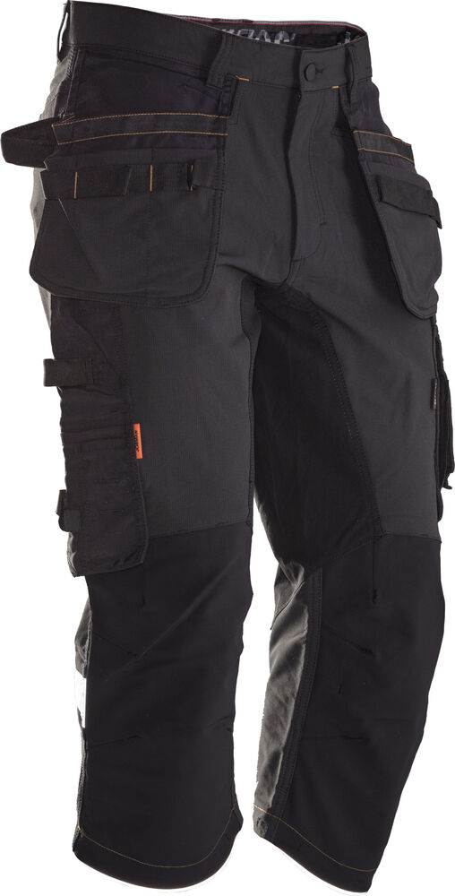 Jobman - 2195 Stretch Long Shorts HP Donkergrijs/Zwart C44