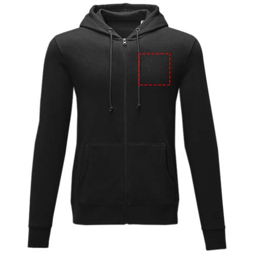 Charon 240 g/m² heren hoodie met ritssluiting