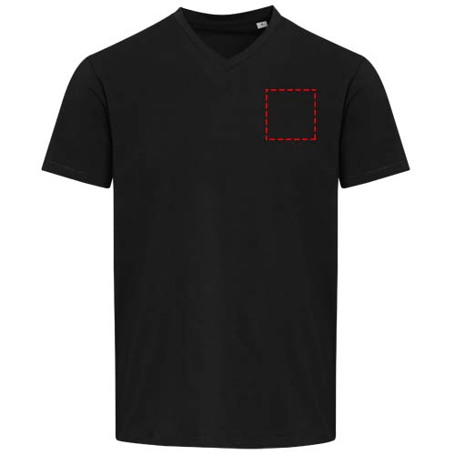 Balfour 200 g/m² unisex OCS organisch T-shirt met korte mouwen en V-hals