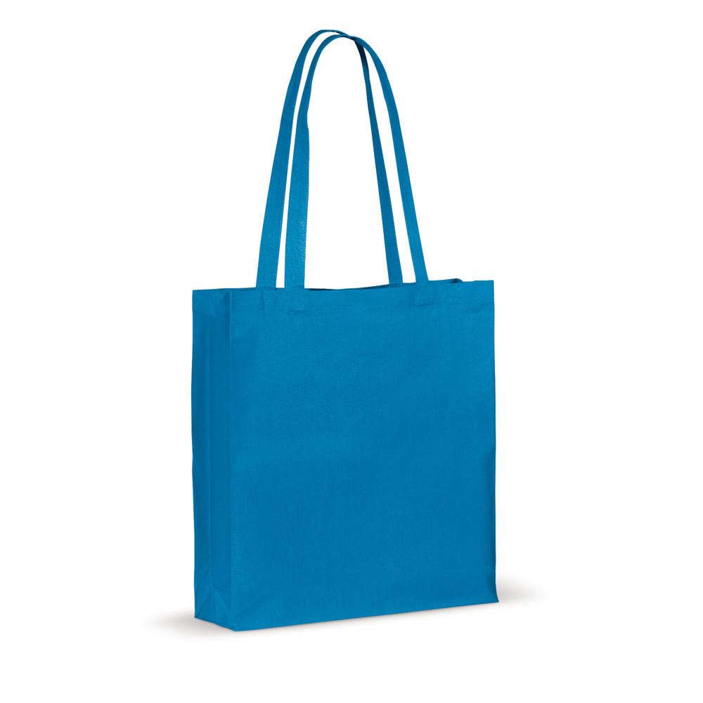 Schoudertas katoen OEKO-TEX® 140g/m² 38x10x42cm - Lichtblauw