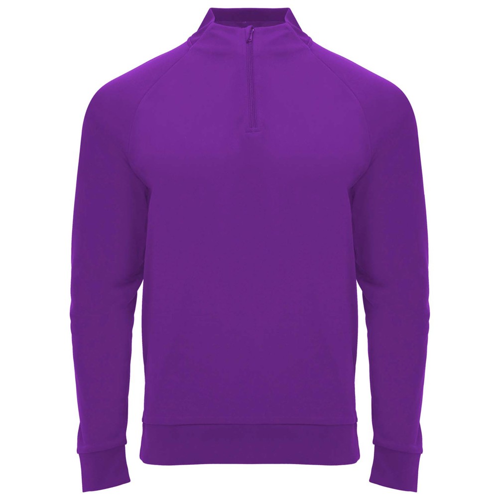 Epiro 200 g/m² unisex sweatshirt met lange mouwen en kwartrits - Mauve
