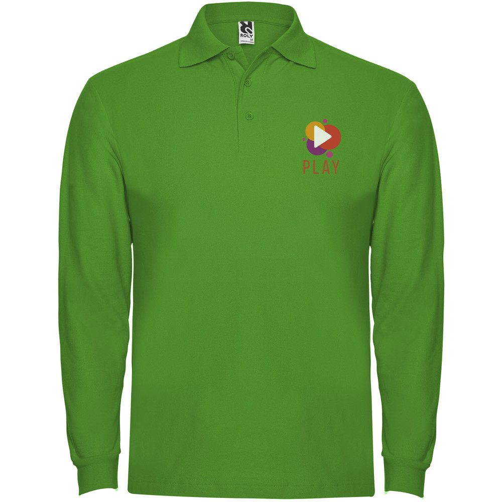 Estrella 220 g/m² herenpolo met lange mouwen