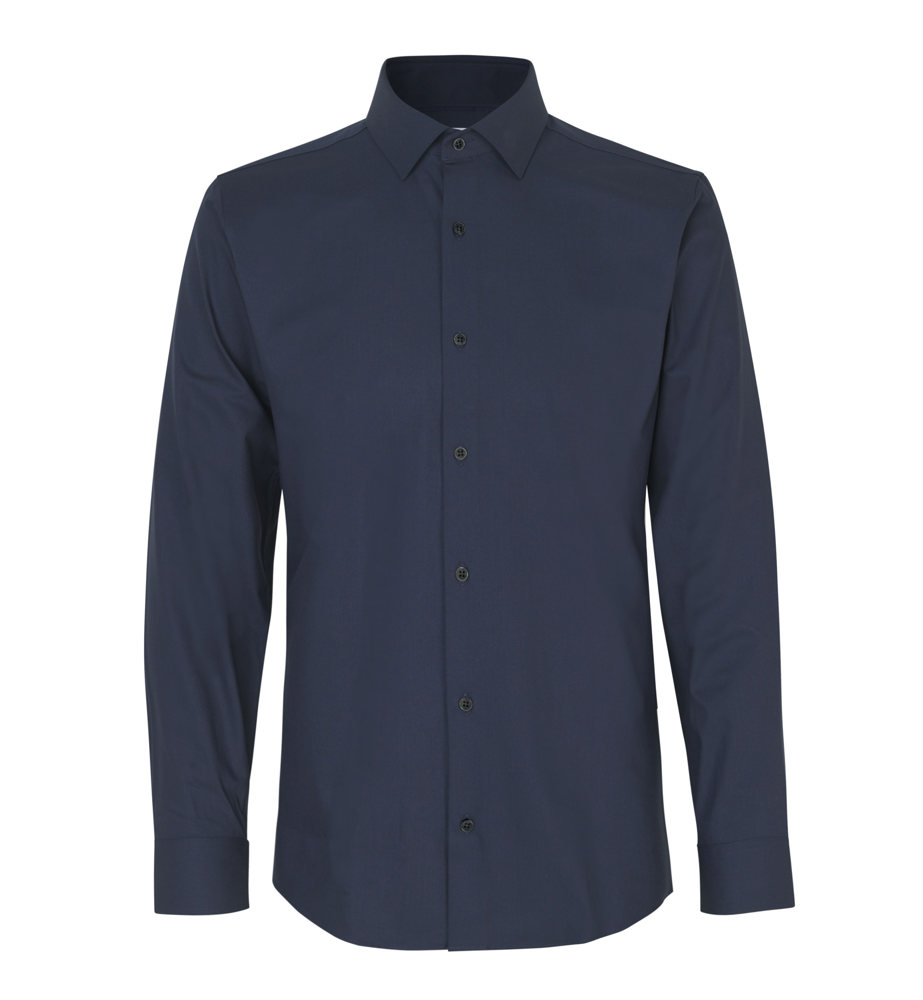 SEVEN SEAS Hybrid shirt | slim - Marine (C-790)