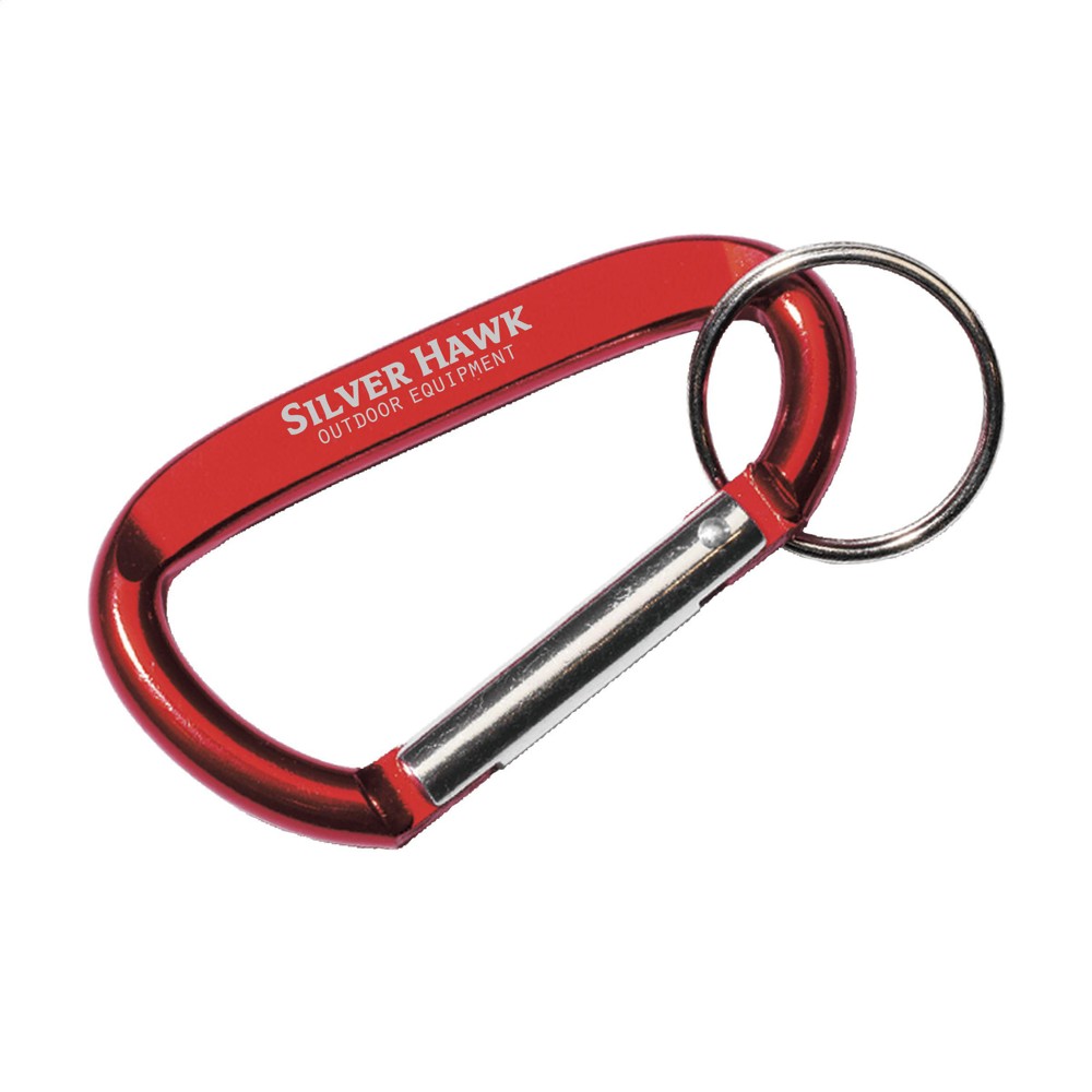 CarabineKey karabijnhaak - rood (± PMS 200)