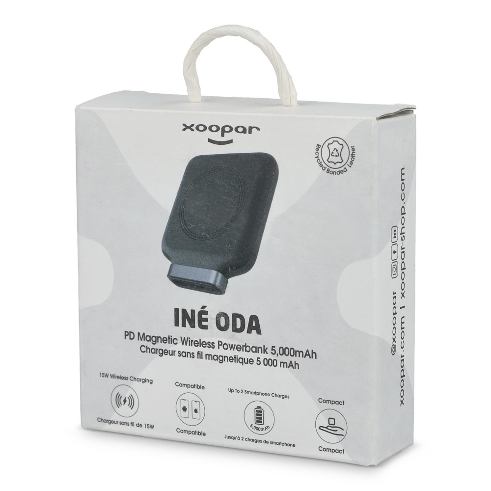 4026 - Xoopar Ine Oda Draadloze Powerbank Geschikt voor MagSafe 5000 mAh