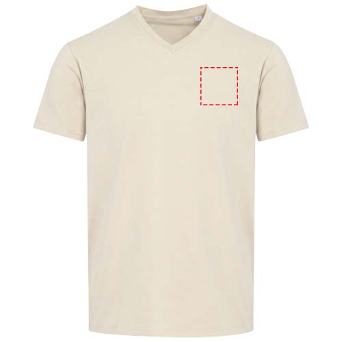 Balfour 200 g/m² unisex OCS organisch T-shirt met korte mouwen en V-hals