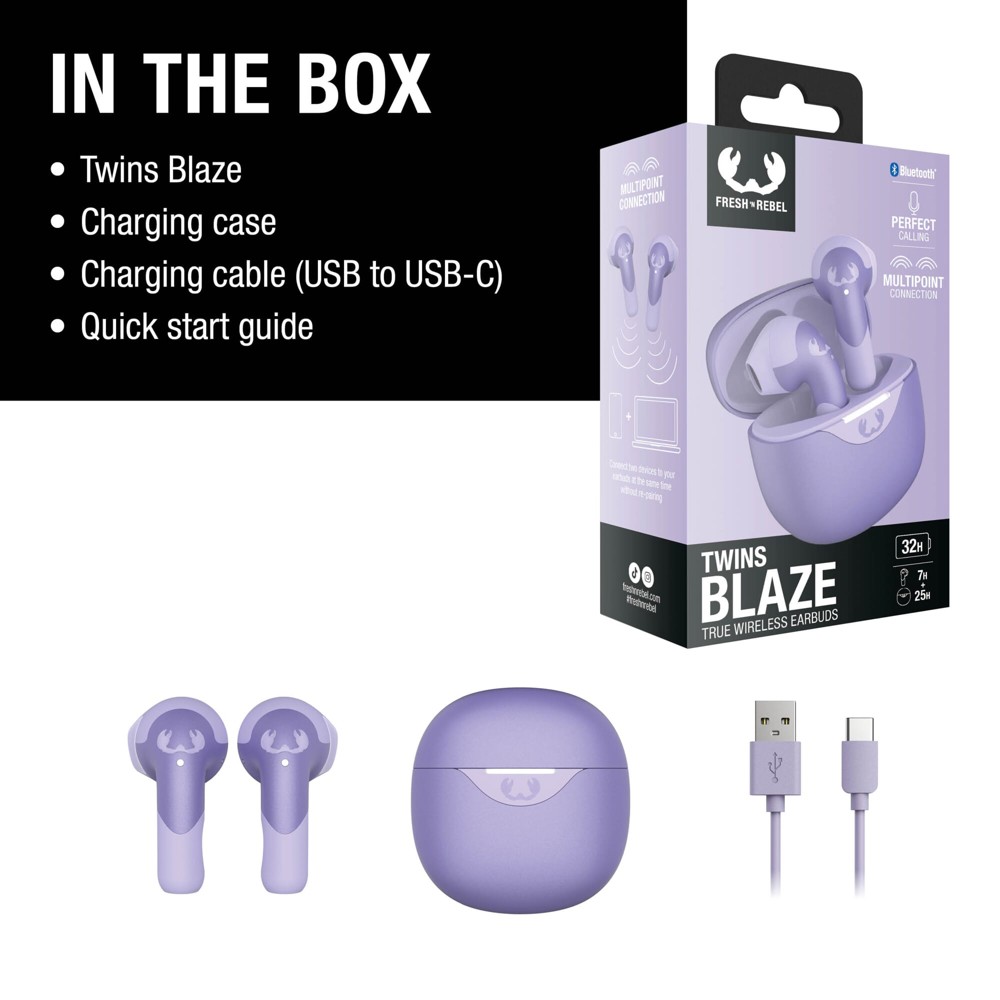 3TW2200 I Fresh 'n Rebel Twins Blaze - True Wireless oordopjes met ENC