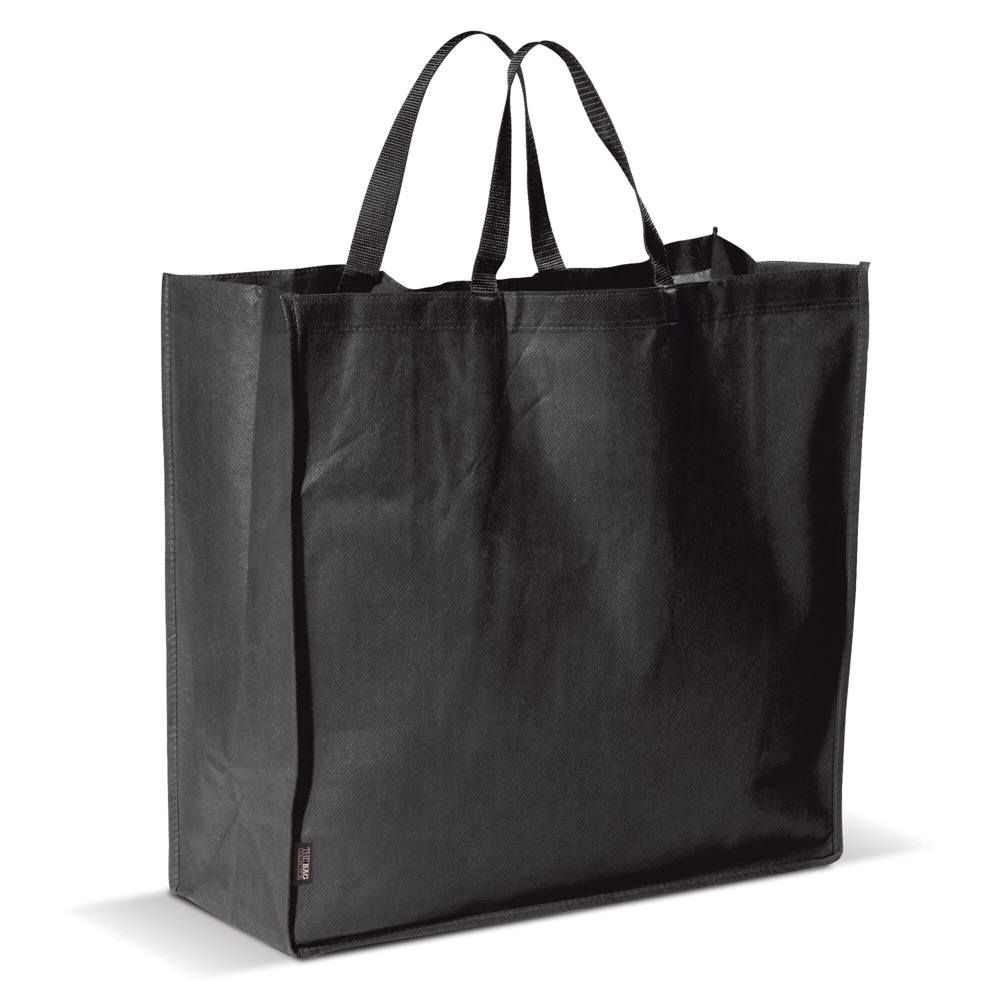 Draagtas non woven 75g/m² - Zwart