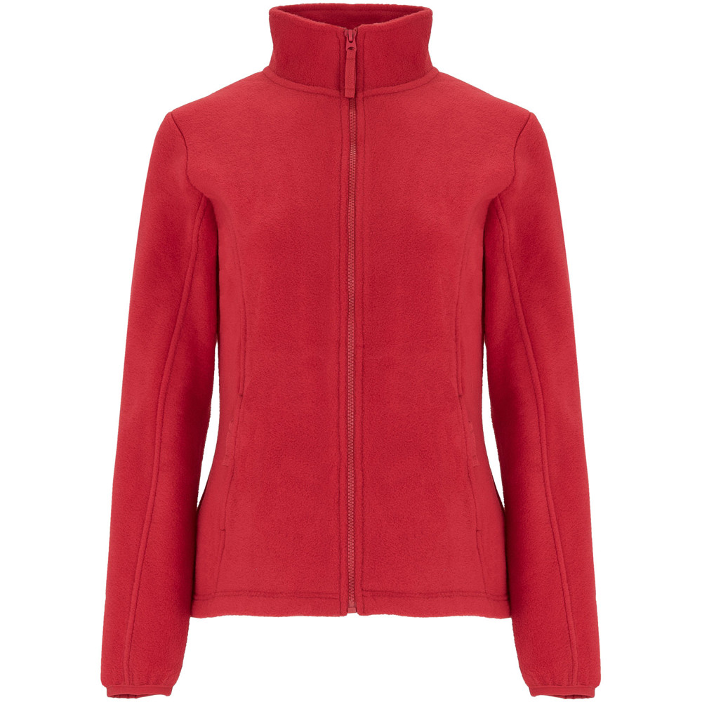 Artic fleece damesjack met volledige rits - Rood