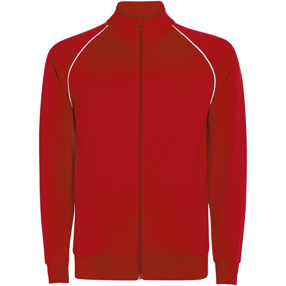 Valier-sweatshirt voor kinderen met doorlopende rits - Rood
