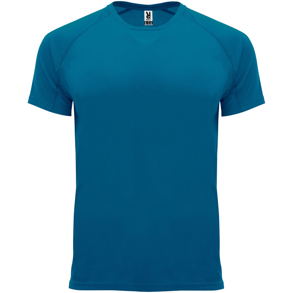 Bahrain 135 g/m² sportshirt met korte mouwen voor heren - Maanlichtblauw