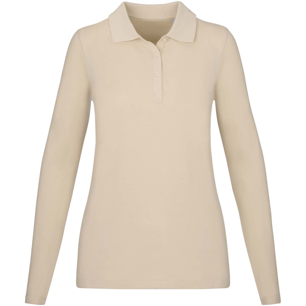 Calgary 180 g/m² damespolo met lange mouwen