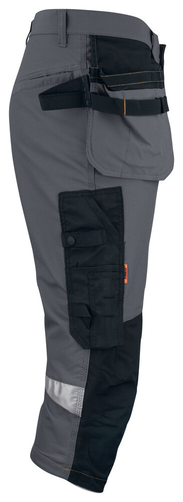 Jobman - 2195 Stretch Long Shorts HP Donkergrijs/Zwart C44