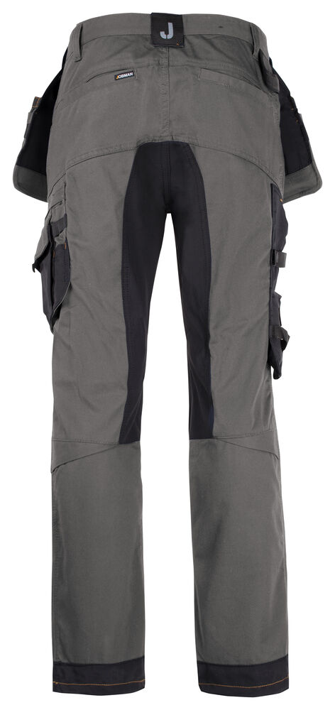 Jobman - 2164 Stretch Trousers HP Donkergrijs/Zwart 152