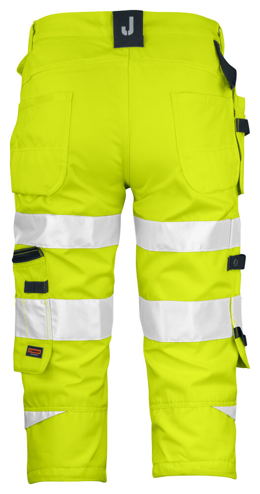Jobman - 2217 Hi-Vis Long Shorts Geel/Navy C44