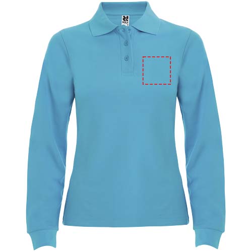 Estrella 220 g/m² damespolo met lange mouwen