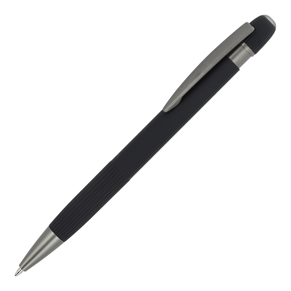 Aluminium balpen Toulouse Softtouch - Zwart