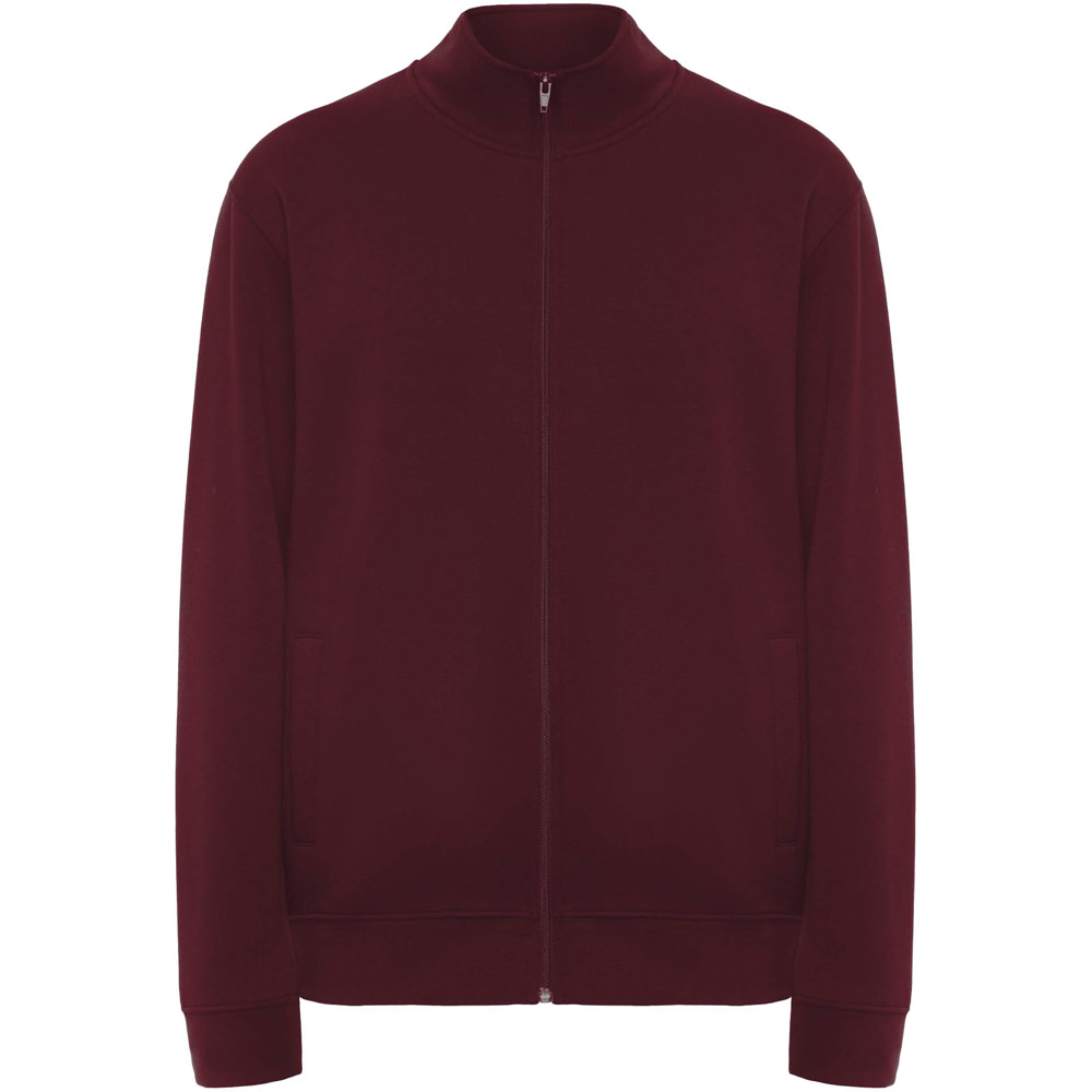Ulan 280 g/m² unisex sweater met volledige rits - Granaat