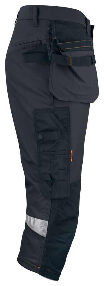 Jobman - 2195 Stretch Long Shorts HP Zwart/Zwart 124