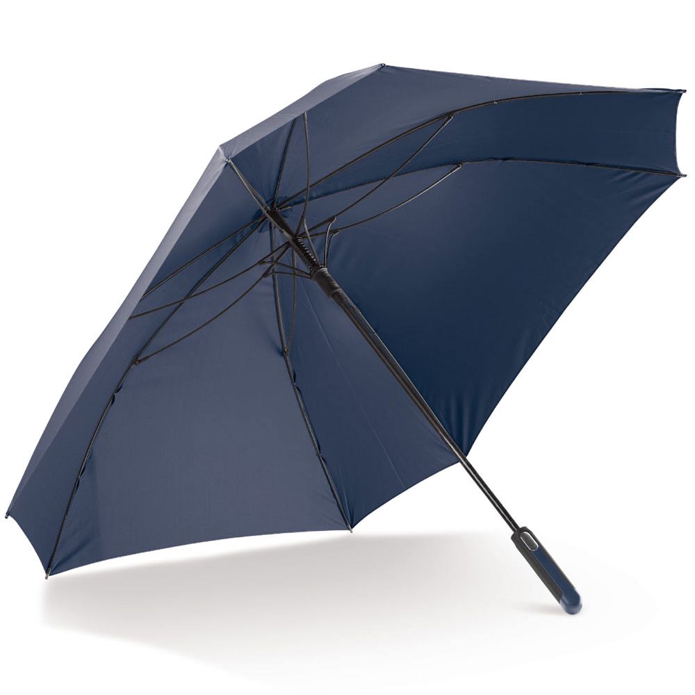 Deluxe 27” vierkante paraplu auto open - Donkerblauw