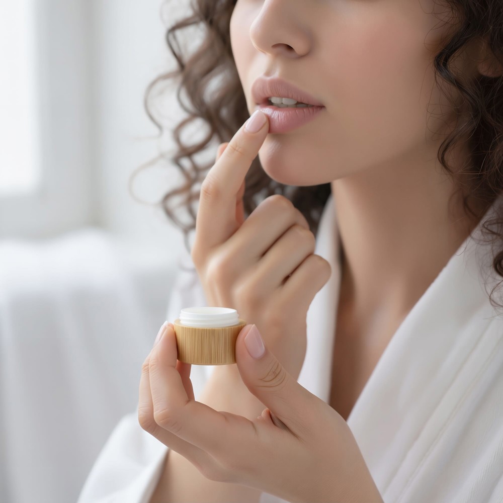 Lippenbalsem rond bamboe