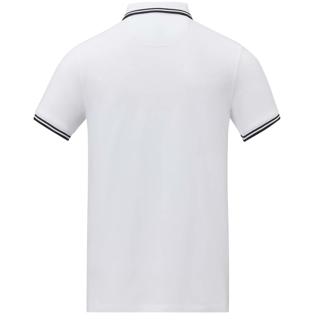 Amarago 200 g/m² tipping herenpolo met korte mouwen