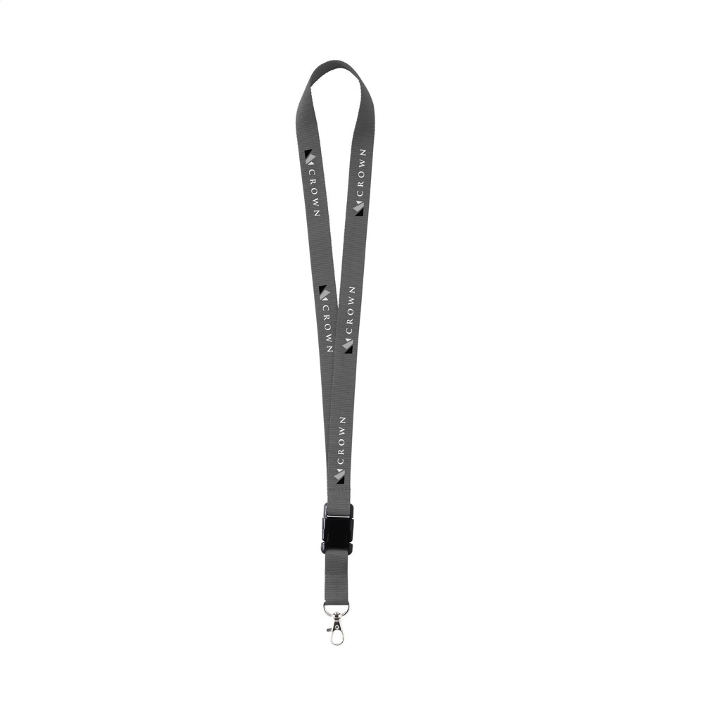 KeyCord 2 cm lanyard - grijs (± PMS 431)
