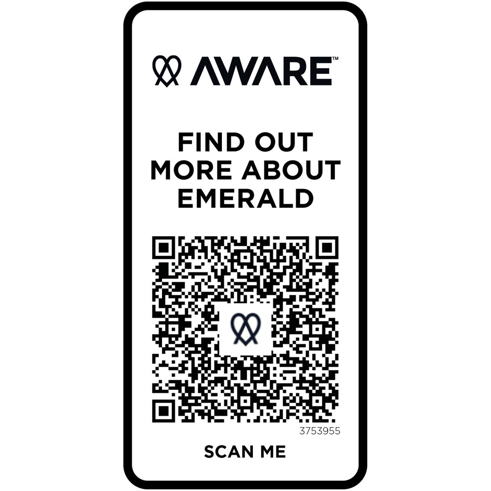 Emerald 200 g/m² unisex Aware™ gerecyclede polo met korte mouwen