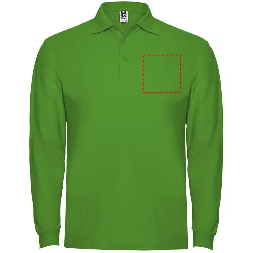 Estrella 220 g/m² herenpolo met lange mouwen