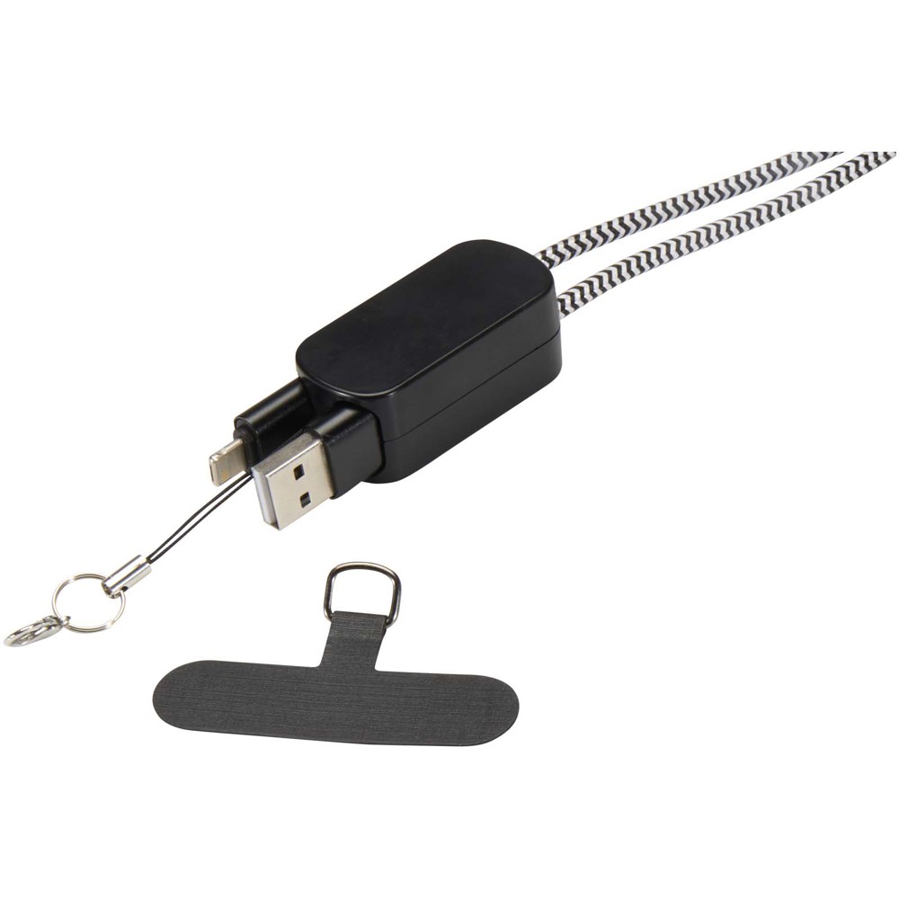 Anser gerecycleerde plastic smartphonesnoer met geïntegreerde 27W 5-in-1 kabel