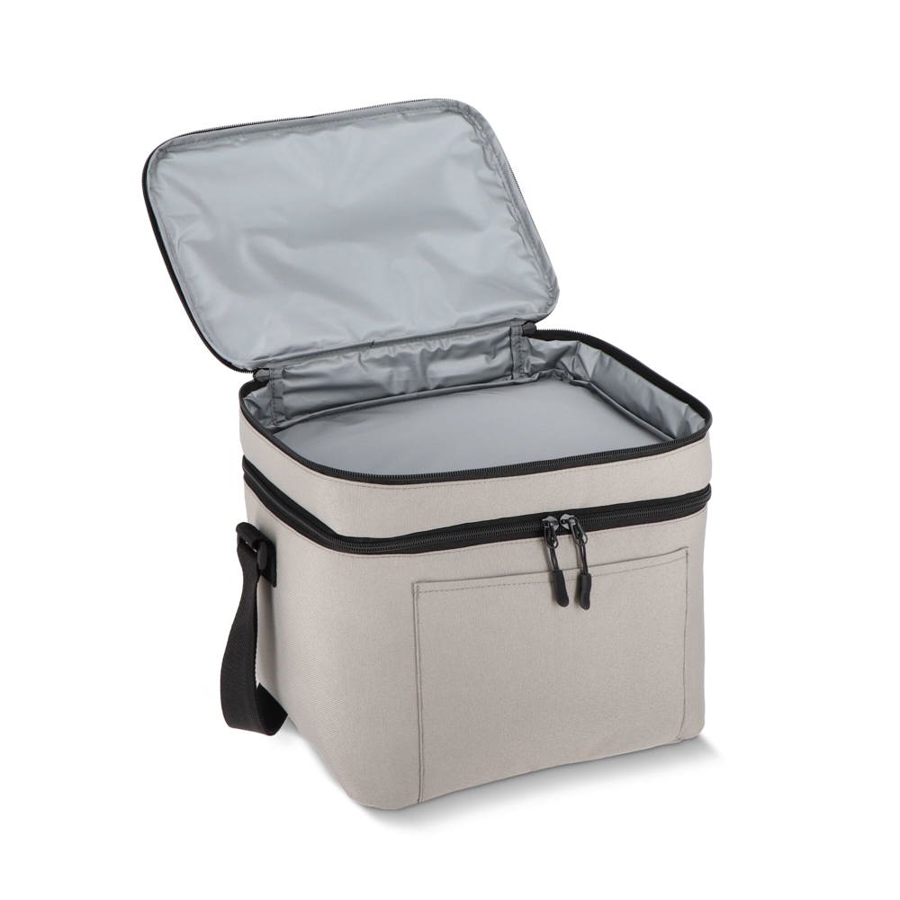 600D gerecycled PET koeltas met twee vakken 30 x 20 x 24 cm 12 L