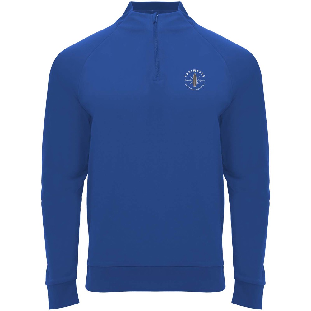 Epiro 200 g/m² unisex sweatshirt met lange mouwen en kwartrits