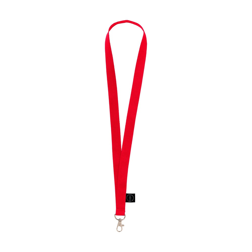 KeyCord Budget GRS RPET 2 cm - rood (± PMS 186C)