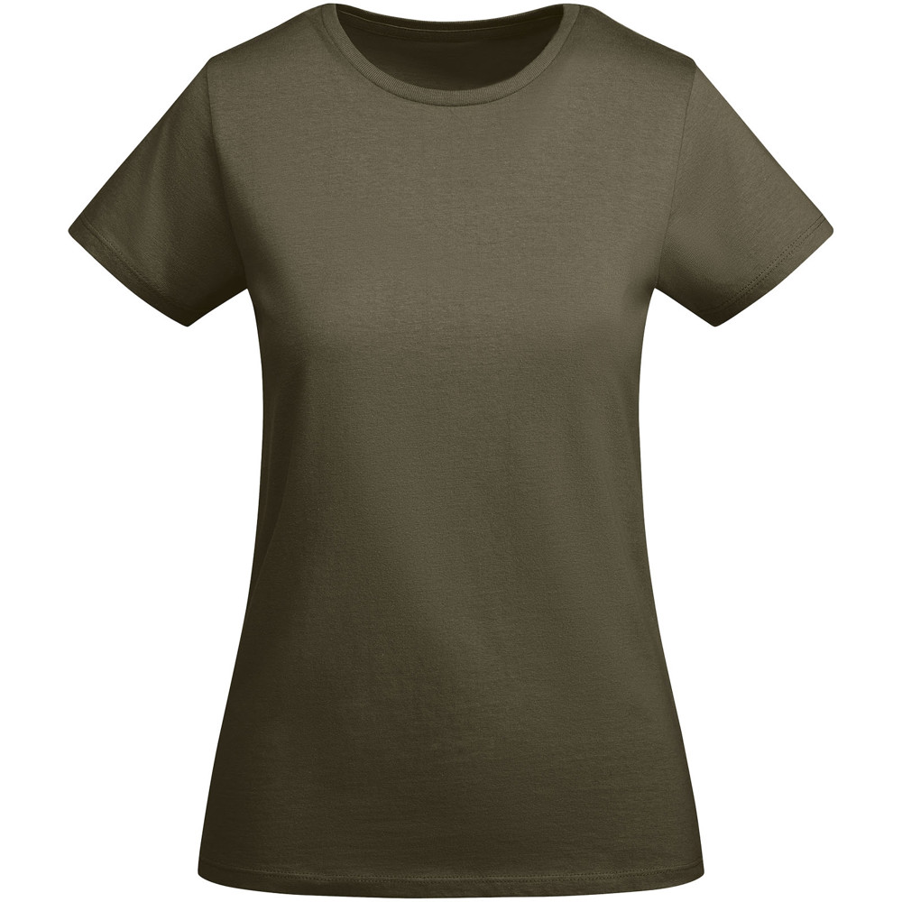 Breda 175 g/m² biologisch katoenen dames T-shirt met korte mouwen - Militair groen