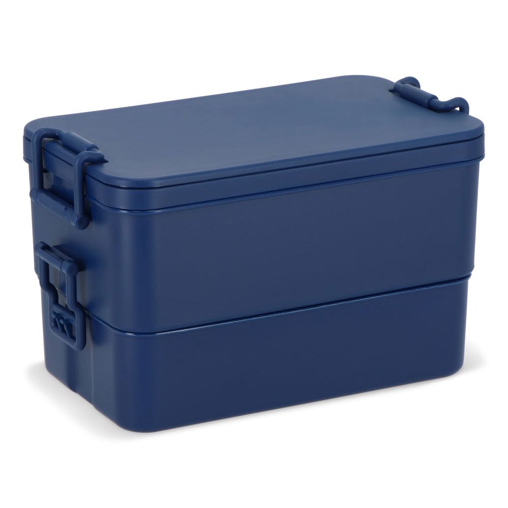 Dubbellaagse Lunchbox met Bestek