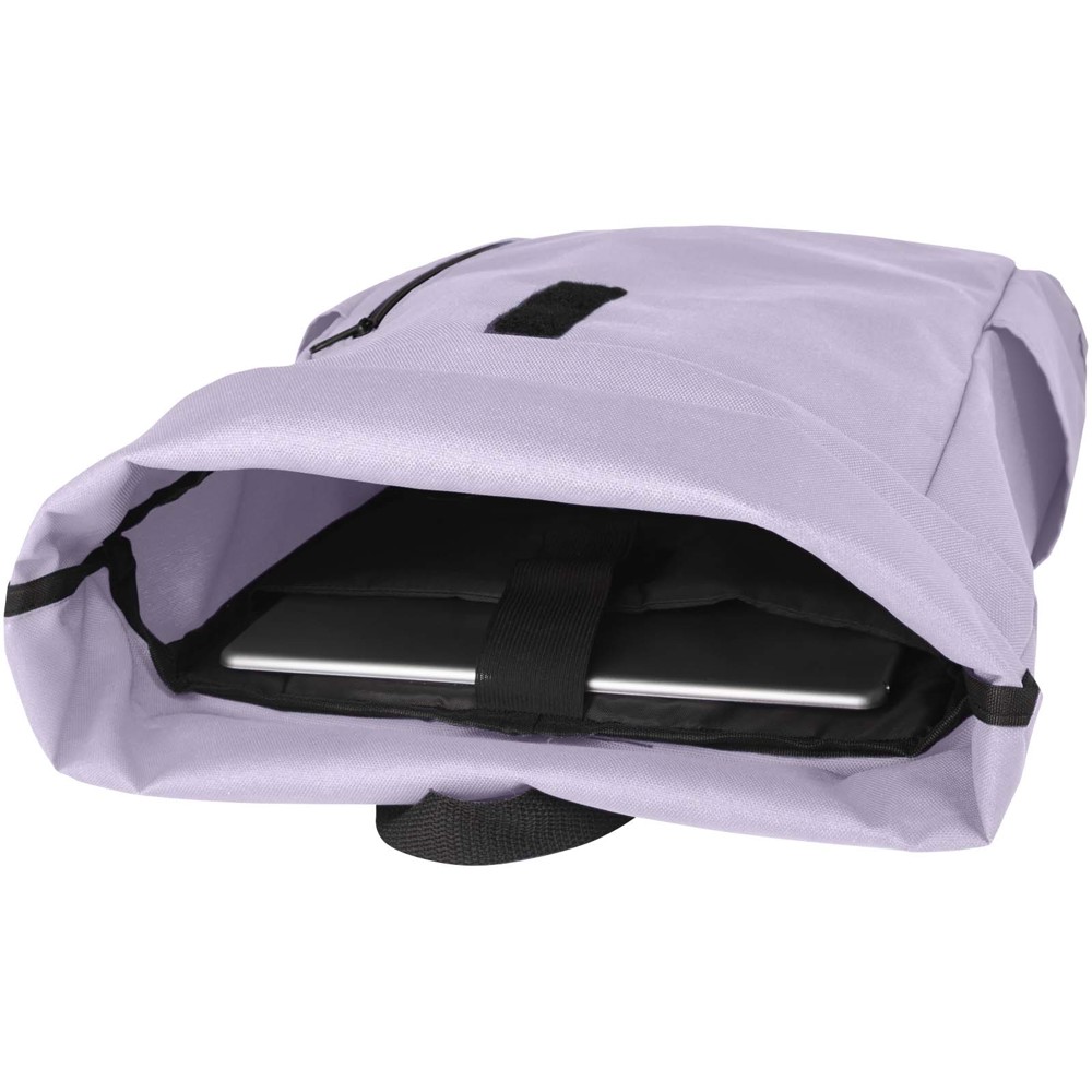 Byron 15,6" rugzak van GRS RPET met opgerolde bovenkant 18 L