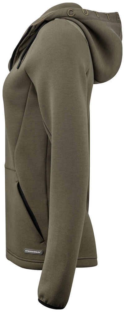 Cutter & Buck - Pemberton Hood FZ Dames Ivy Groen XL