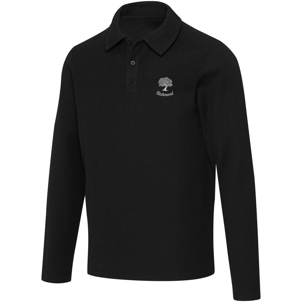 Apollo 245 g/m² uniseks poloshirt met lange mouwen