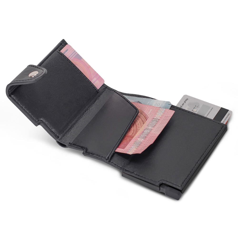 RFID kaarthouder met leerlook hoes