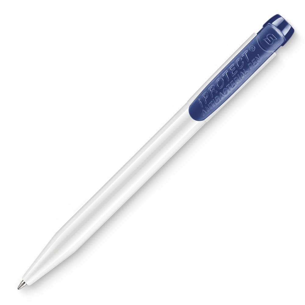 Balpen IProtect hardcolour - Wit / Donkerblauw