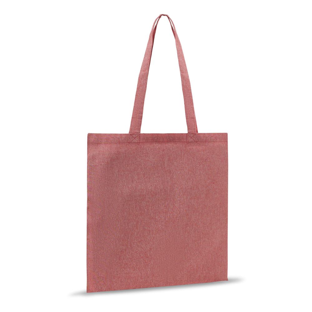 Schoudertas gerecycled katoen 140g/m² 38x42cm - Rood